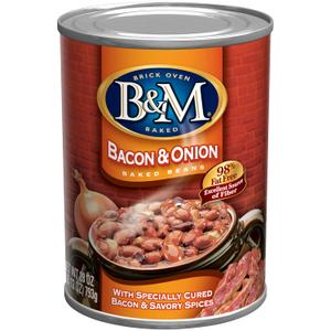 B&M Baked Beans, Bacon & Onion, 28 Ounce, BB Sep10 2027