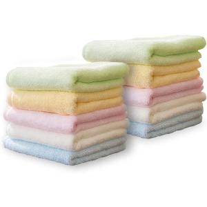 Yoofoss Luxury Washcloths Towel Set 10 Pack Baby Wash Cloth for Bathroom-Hotel-Spa-Kitchen Multi-Purpose Fingertip Towels & Face Cloths