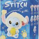 MINISO Disney Stitch Eat Something Before Sleep Collection Vinyl Plush Toy Surprise Box Figure Model Random Design Blind Box Toy Collectible Toy for Home Decor Birthday Gifts (Random One Figure)
