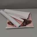 3pcs Cow Canvas Wall Art Pastoral wind cattle in Wreath Poster Print pink Funny Farmhouse Picture Painting Wall Decor for Living Room Bathroom Unframed