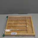 Kitsure Silverware Organizer - Expandable Bamboo Kitchen Drawer Organizer for Cooking Utensils and Cutlery, Sturdy & Thickened Kitchen Organizers and Storage Solution, Large, Natural