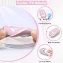 LECART Key Fob Covers Fit for Honda 2025 2024 2023 2022 CR-V Civic Pilot Accord HR-V Sport Touring 5 Buttons TPU Key Fob Case Soft Car Key Shell Protector 2 Pack Blue & Pink