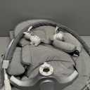 BabyBond Baby Swings for Infants, Bluetooth Infant Swing with 10 Preset Songs, 5 Point Harness Belt, 5 Speeds and Remote Control - Portable Baby Swing for Indoor and Outdoor, Aluminum (Grey)