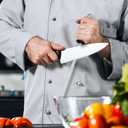 Utopia Kitchen Knife Sharpener Rod 12 Inch, Professional Honing Rod for Knife Sharpening with Hanging Hook, Black