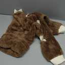 Esobo Fashion Winter Dog Warm Coat Jacket Four-Legged Neck Warm Pet Sweaters for Medium  (Brown)