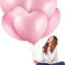 12 Pcs Valentines Day 36 Inch Huge Heart Balloon Large Heart Shape Latex Romantic Balloon Decoration for Weddings Anniversaries Engagement Propose Bridal Shower Party Decorations(Pink)