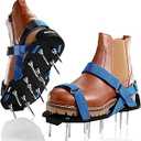 Lawn Aerator with Adjustable Straps - for Lawn Aeration or as Screed Shoes - Lawn Aerator Shoes as Perfect Aerator Lawn Tool - incl. Two Nail Lengths - Lawn dethatcher - epoxy Shoes