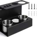 Grease Holder, Wall Mount Grease Storage Rack, Organizer for Workshop, Garage, Shop with Removable Drip Tray & Spare Cartridge Storage