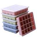 1 Tbsp Silicone Freezer Molds - Perfect for Storing Garlic, Herbs, Ginger, Pesto, Tomato Paste, Lemon Juice,Vegetable Purees, Purees and More - Silicone Food Freezer Tray (Multicolor 6 Pack)