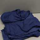 Navy Blue Fabric Rectangle Table Cloth - 6 Pack, 60"  84" Washable Tablecloth for 5FT Tables, Wrinkle-Resistant & Heat-Proof Table Cover for Weddings, Dinners & Parties