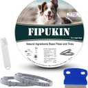 Flea and Tick Collar for Large Dogs, 2‑Pack | 8‑Month Waterproof Protection with Natural Essential Oils | Includes Comb & Tick Removal Tool