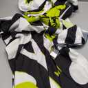 Bsubseach Women Floral Print Kaftan Dresses Plus Size Bathing Suit Cover Up Moo Moos Caftan Beach Dress for Swimwear Summer (E-lime Green Flowers)