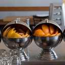 Winco 20 Ounce Sugar Bowl with Roll Top, Stainless Steel, Medium