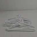Set of 17 White Plastic and Metal Hangers