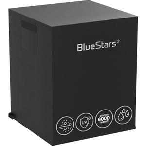 BlueStars 24"x24"x30" Central Air Conditioner Covers for Outside Unit - Heavy Duty 600D Oxford Waterproof & Windproof Outdoor AC Units Cover For Winter (Black) (Premium)