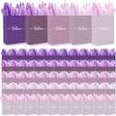 Kolldenn 50 Set Gradient Purple Welcome Gift Bag Bulk 8.27 x 5.91 x 3.15 Inch Wedding Party Gift Bag with Tissues Paper 5 Colors Welcome Handbag for Engagement Party Favor Hotel Guest