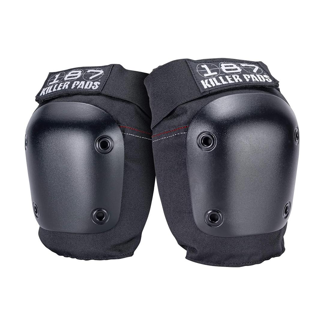 187 Killer Pads Fly Knee Pads - Grey w/White Caps - Large (Black, X-Small)