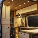 GZV RV Puck Light, RV Recessed Ceiling Light, DC 12V LED Light for Under Cabinet Camper Van Truck Motorhome Interior Lighting, 6 Pack (3000K with White Finish Warm White)