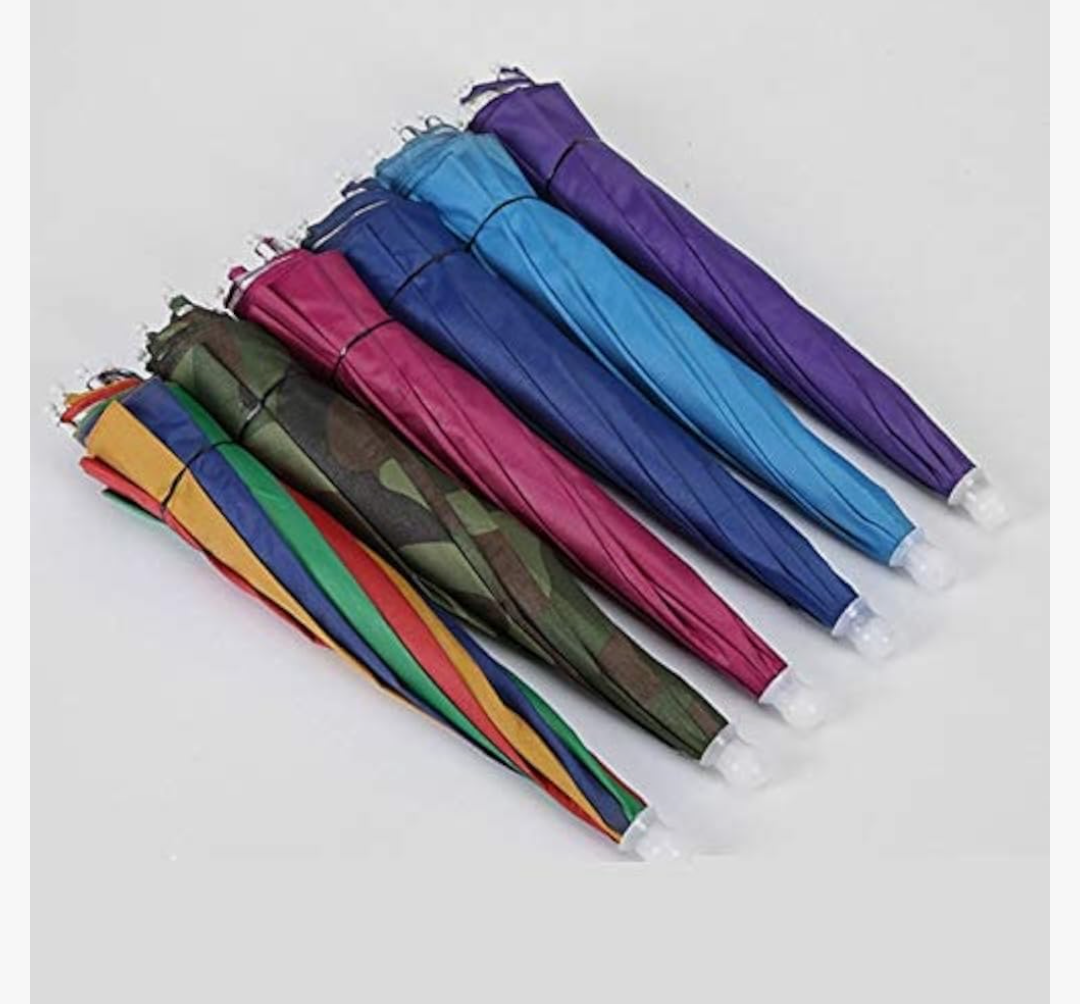 Golf Umbrella Digital Camo Fishing Hiking Cap Umbrella Rain Women UV Umbrella For Womens Outdoor Fold Head Umbrellas Folding Umbrella/5893 6 PAck