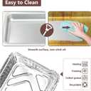 Uniflasy 67047 Catch Pan for Weber Spirit/Spirit II 200/300 Genesis and Genesis II LX200/300 Series Grill for Weber Traveler Drip Tray with 6415 Aluminum Liner, Replacement for Weber 67047 83156 6415