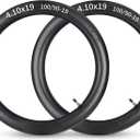 GICOOL 4.10x19" (100/90-19) Motorcycle Replacement Heavy Duty Butyl Inner Tubes, 3mm Thick Heavy Duty, 2 Pack with TR4 Valve Stem, Fits for Dirt Pit Bike, Off-Road and Motocross Tires