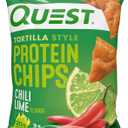 Quest Nutrition Tortilla Style Protein Chips Variety Pack, Chili Lime, Nacho Cheese, Loaded Taco, Low Carb, High Protein, Gluten Free, 1.1 oz (Pack of 12)