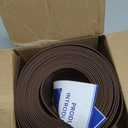 Vinyl Wall Base Baseboard Molding Trim 4" Flexible Self Adhesive Rubber Wall Base Moulding Trim Peel and Stick Design, 4 Inch x 20 Feet, Brown