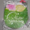 2 x Hello Summer Coconut & Flower Door Decor Sign - Wooden Welcome Home & Office Wall Art, 11.8x9.3" Hanging Plaque for Seasonal Celebration