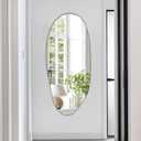Irregular Mirror, Large Asymmetrical Mirror, 47.2"x20" Gold Oblong Mirrors, Modern Unique Shaped Mirrors for Living Room Bathroom Bedroom Entryway