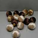 Christmas Tree Ornaments Velvet Balls - 15 Pack 3.15inch with Elegant Color, Velvet Fabric Wrinkle Design for Xmas Tree, Fireplace, Tabletop, Church, Decor (Brown Series)