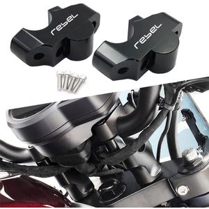 Motorcycle handlebar riser, aluminum alloy motorcycle riser, For Rebel 300 500 1100 CMX300 CMX500 CMX1100 motorcycle accessories, black