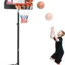 Children's Basketball Hoop Adjustable Height from 110 to 190 cm Outdoor Basketball Hoop Small Toys for Children of 3, 4, 5, 6, 7, 8 Years Old Birthday Gift for Christmas