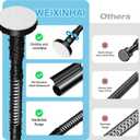 Shower Curtain Rod Bathroom Tension Rods 32 To 90 Inch Tension Curtain Rod Matte Black Shower Curtain Rod No Drill Spring Tension Rod,Rust Proof Anti Slip