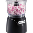 Hamilton Beach Electric Vegetable Chopper & Mini Food Processor, 3-Cup, 350 Watts, for Dicing, Mincing, and Puree, Black (72850)