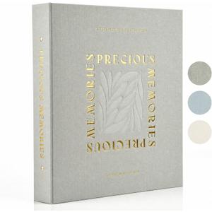 Beautiful Linen Photo Album For 4x6 Photos - Holds Up To 500 Pictures