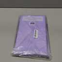 Exquisite Party Solids 6-Pack Premium Plastic Tablecloth 84in. Round Plastic Table Cover - Lavender