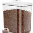 TBMax Dog Cat Food Storage Container 12-15 Lbs with Easy-Carrying Handles, Stackable Pet Food Dog Treat Container with Pop Up Lids, Airtight Food Storage Bin for Kitchen Organization