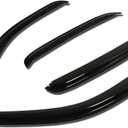 DNA MOTORING WVS-135 4 Piece Vent Window Visor Deflector Rain/Sun Guard Compatible with 92-99 C/K1500 Suburban C/K2500 Suburban, Dark Smoke, 92-00 Chevy/GMC
