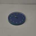 MEIRED Night Light Wall Clock 12 Inch Silent Non Ticking Battery Operated Wall Clocks Glow in The Dark, Lighted Up Wall Clock for Bedroom Living Room/Kitchen, Blue