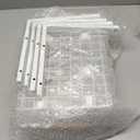 Kitstorack Under Sink Organizer, 2 Tier Under the Sink Storage, Slide out Pull out Cabinet Organizer Shelf, Metal Sliding Drawer for Kitchen Bathroom Pantry Closet Organization Rack, White, 2 Pack