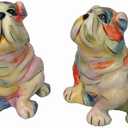 3.5" x 2.5" x 3.5" Bulldog Salt and Pepper Set