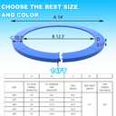 Trampoline Pad Replacement, 10/12/14/15/16FT Trampoline Spring Cover, No-Hole for Pole Waterproof Trampoline Safety Pad, Trampoline Replacement Parts & Accessories