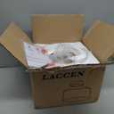 Semi Flush Mount Ceiling Light Brushed Gold - Clear Glass Pendant Lamp Shade, Modern Farmhouse Light Fixture for Hallway Corridor Kitchen Entryway Bedroom, Bulb Not Included