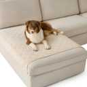 Bedsure Waterproof Couch Cover for Dogs Washable - Waterproof Blanket for Large Dogs Couch Sofa Cozy, Lightweight Furniture Protector for Pet Cat Quick Drying Puppy, Sandy Tan, 40x50IN