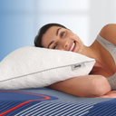 Sealy Premium Memory Foam Pillow, King Size 34x18 inches, 400 TC Organic Cotton Cover with Down Alternative Plush Padding, Designed for Stomach, Back, & Side Sleepers