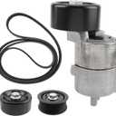 AUTOKAY Belt Tensioner & Idler Pulley V-Ribbed Belt Kit fit for Hyundai for Kia 10-16 2.0L 2.4L 252122G760 2528125000 2528825001