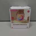 Mini Karaoke Machine, Portable Bluetooth Karaoke Speaker with 2 Wireless Microphones and Party Lights for Kids and Adults, Birthday Gifts for Girls Boys Family Home Party (Black 2 Mics)