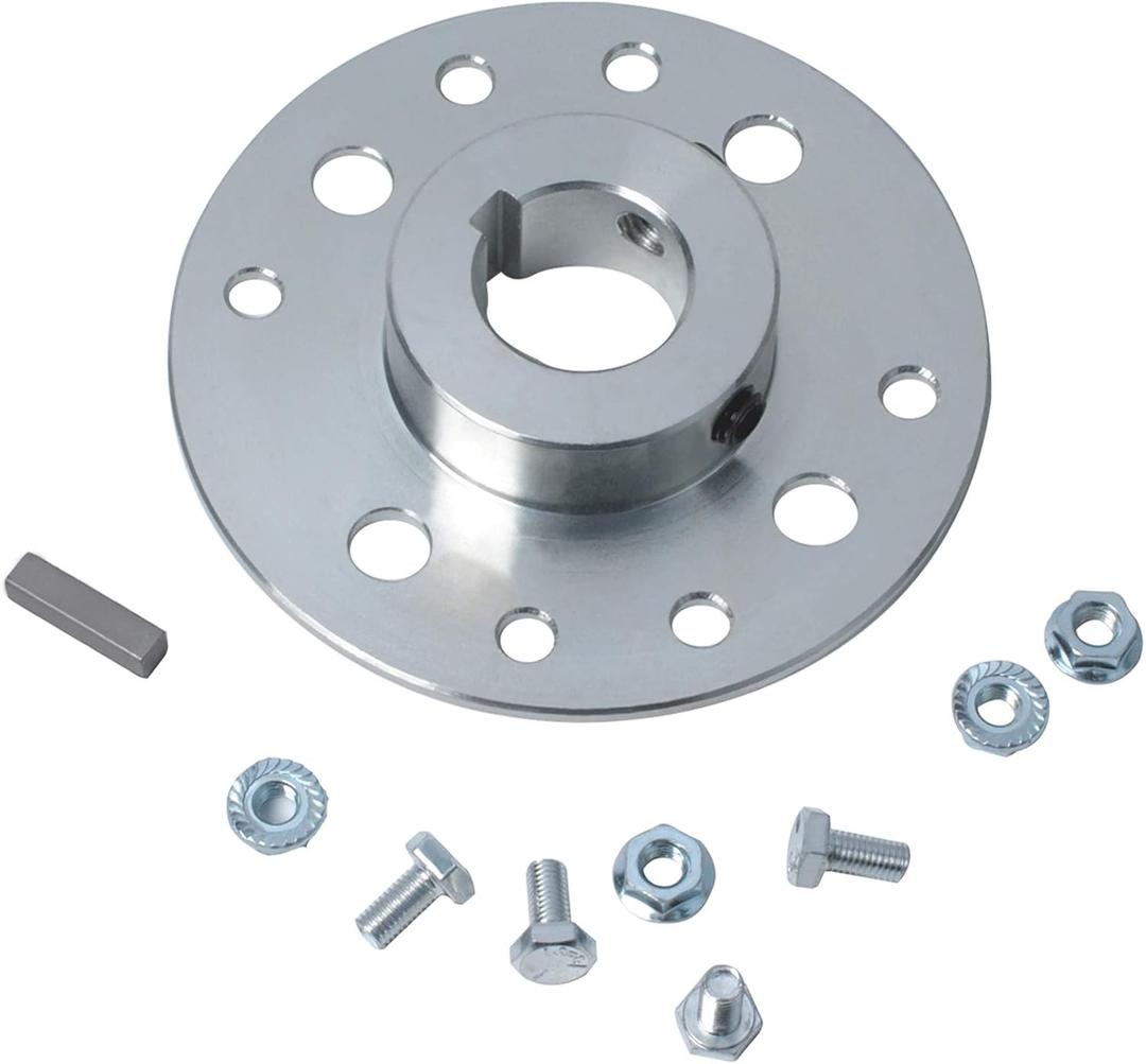 Gekufa Heavy Duty Go Kart Sprocket Hub - 1" Bore, 1/4" Keyway with Hardware Kit - Compatible with Predator 212cc/196cc 6.5HP Engines, Go Karts & Cart Parts
