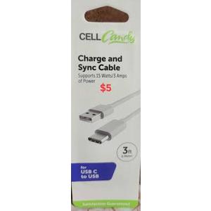 Cell Candy Fast Charge and Sync Cable