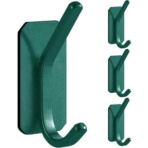 Paoli Heavy Duty Adhesive Wall Hooks (4, Emerald)